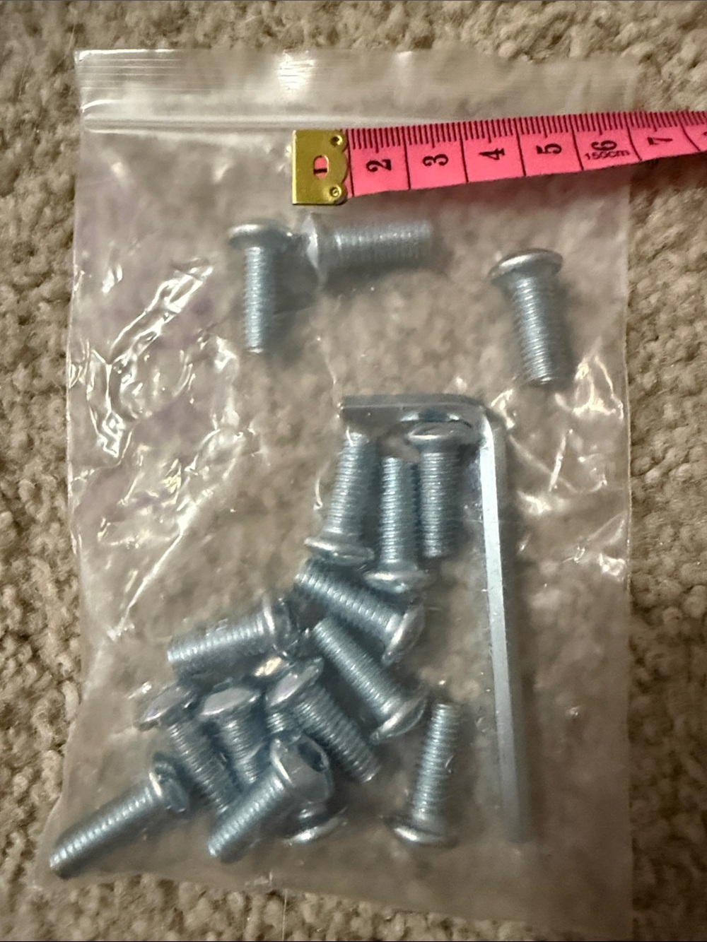 Screws w wrench 16 total Unbranded - Silver